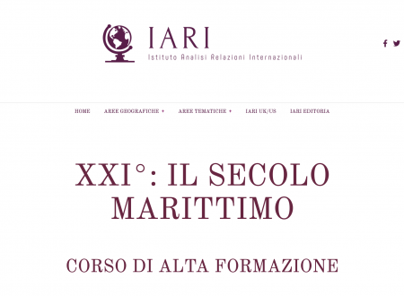 Amm. (a) De Giorgi docente del Corso di alta formazione IARI “XXI°: Il Secolo marittimo”