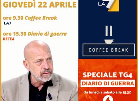 Amm. (a) De Giorgi a Coffee Break (La7) e a Diario di Guerra – Speciale TG4 (Rete4)